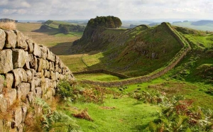 Hadrian's Wall at Housesteads Crags