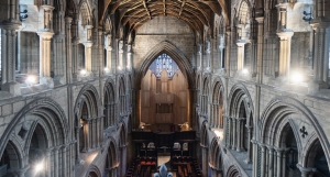 Inside Hexham Abbey